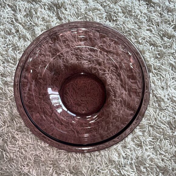 Vintage Pyrex CRANBERRY Purple Glass 2.5L MIXING 10" Nesting Bowl #325 USA - Picture 2 of 12
